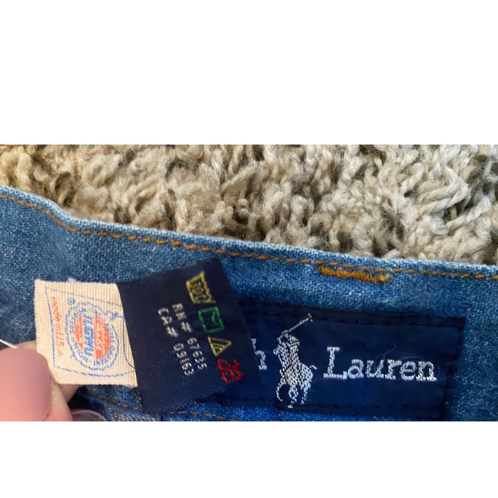Vintage Ralph Lauren Denim Maxi Skirt Womens 10/12 Blue High Waist Cotton USA - Picture 8 of 8